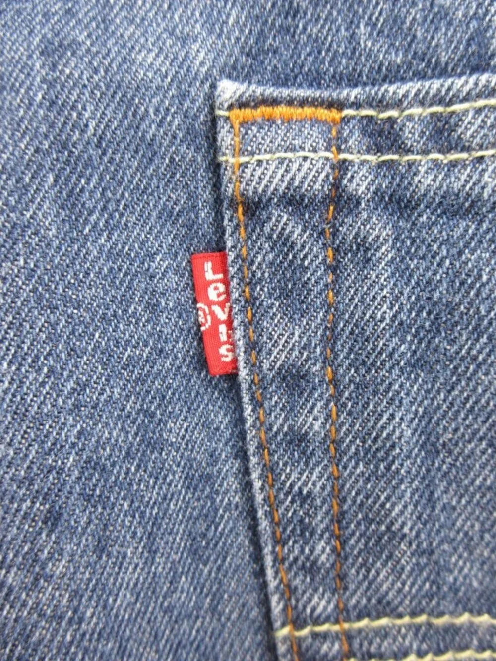 Levis 505 Jeans 44X34 Regular Fit Straight Leg Red Tab Denim Pants NEW